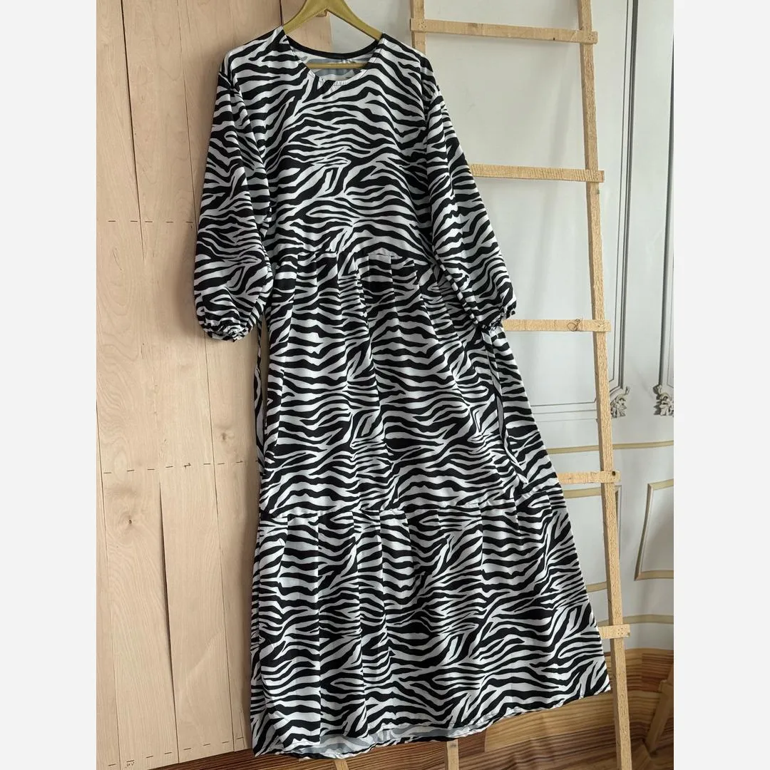 پیراهن ساحلی بوگاتی پلنگی فری سایز قد 135