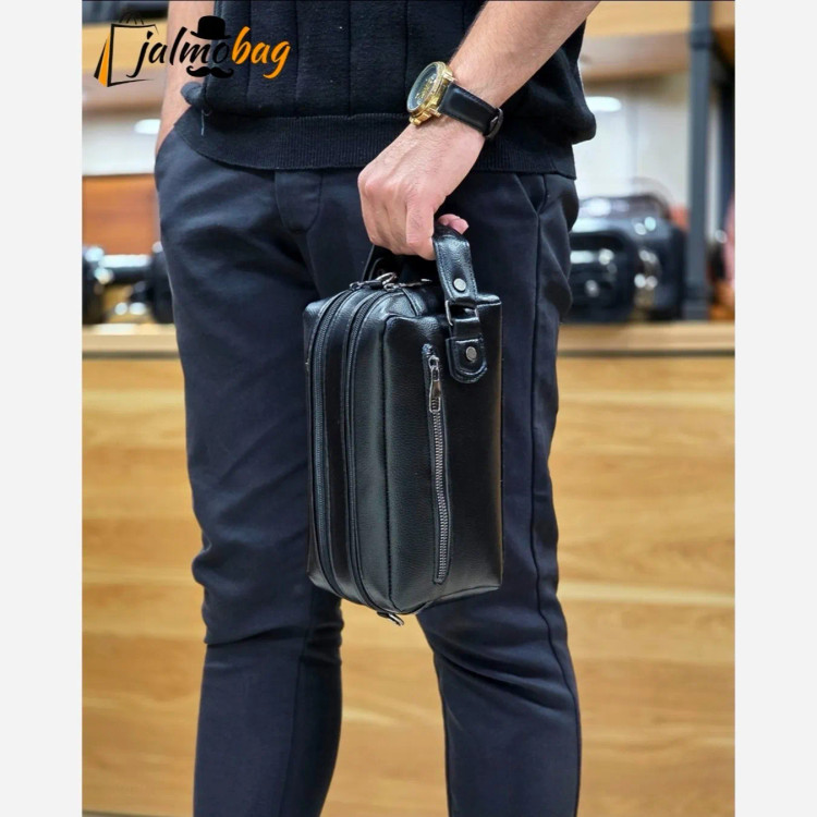 کیف دستی دوشی مردانه چرم وارداتی شوزبگ