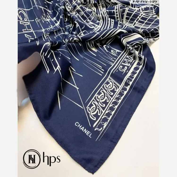 مینی اسکارف اسپرت ابریشم برند hps قواره 75 سانت ایستایی عالی