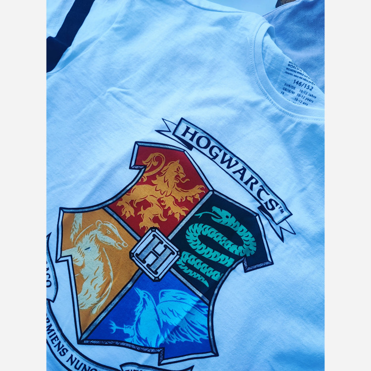 پک دو عددی تیشرت نخی و ضد حساسیت هری پاتر سایز 10 تا 12 سال