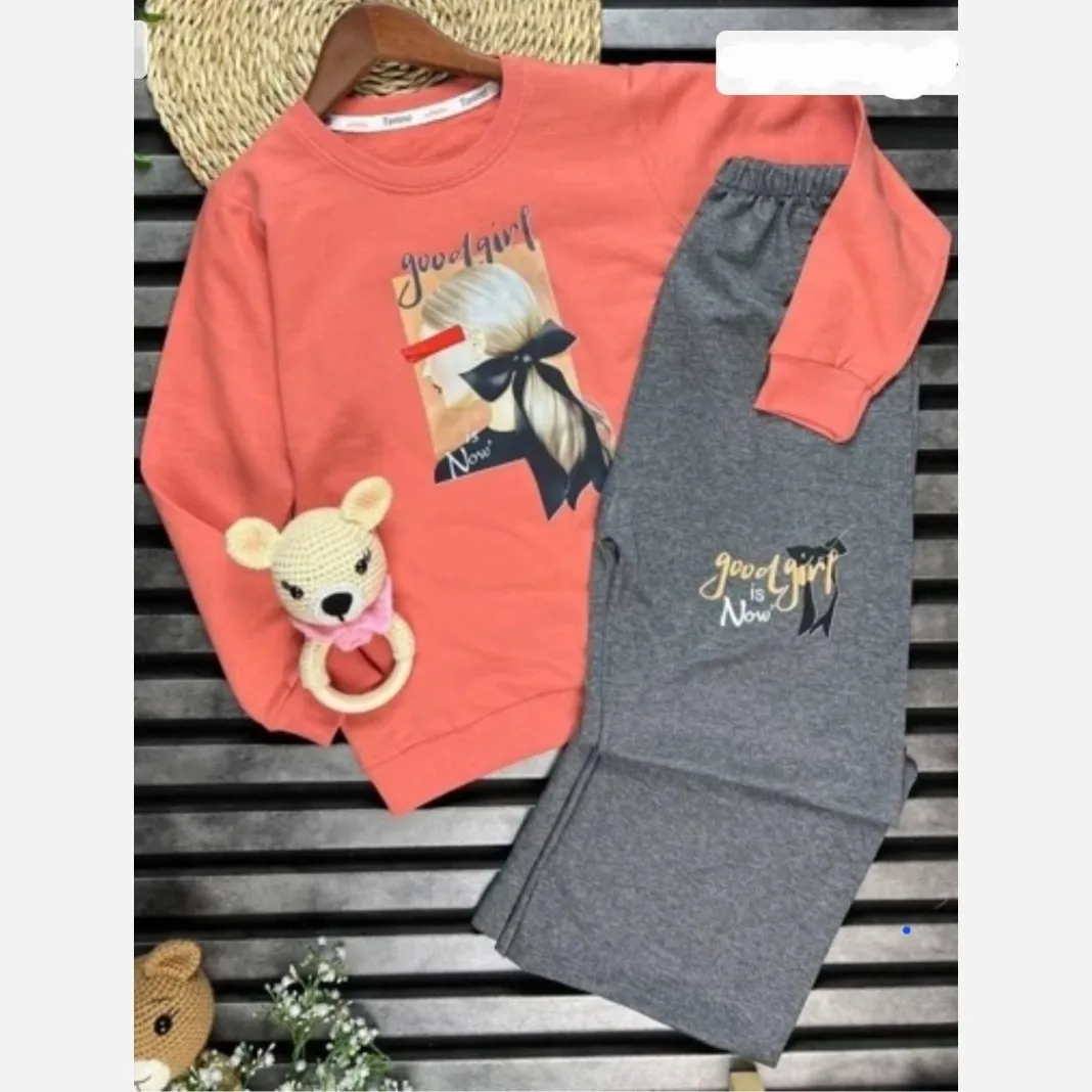 ست بلوز و شلوار بچگانه پنبه دورس مدل بگ سایز 40 و 45