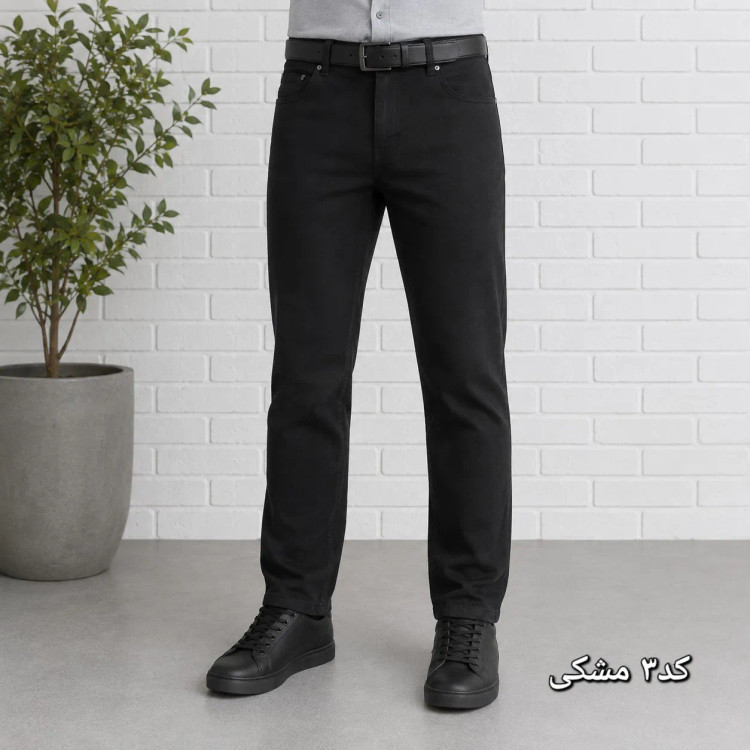 شلوار جین مردانه راسته پنبه کش سایز 40 تا 58 رنگی