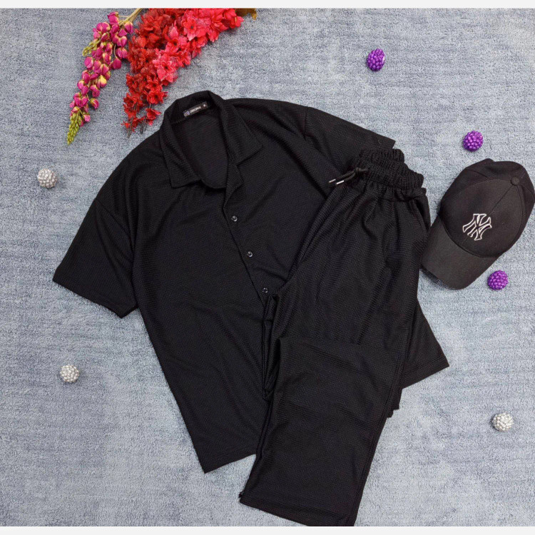 ست پیراهن شلوار بیسکویتی باکیفیت نرم و لطیف قواره دار طاها
