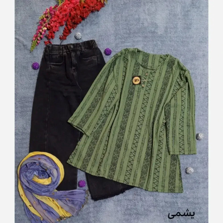 تونیک قواره دار سنتی تسلا 😍❤️🌸