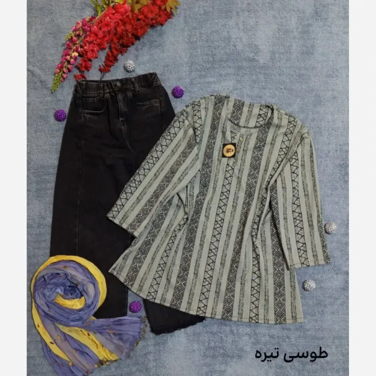 تونیک قواره دار سنتی تسلا 😍❤️🌸