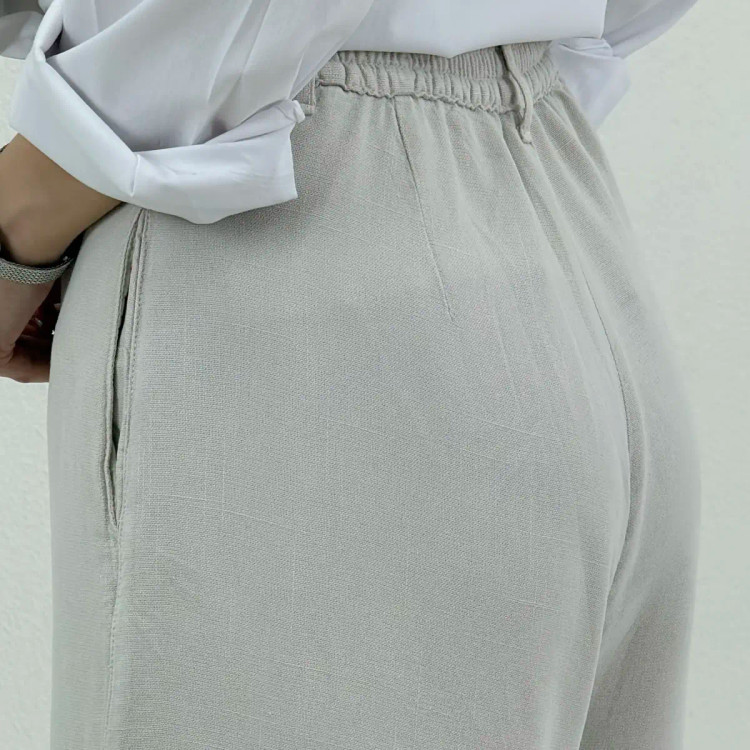 شلوار بگ زنانه جنس لینن