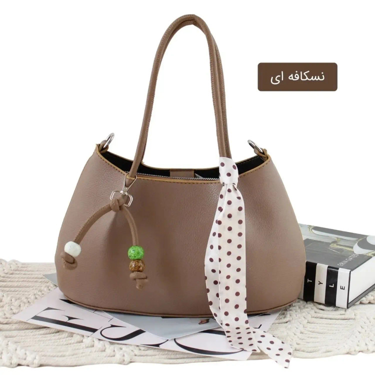 کیف زنانه چرم مصنوعی روزمره و مهمانی مدل سه بند