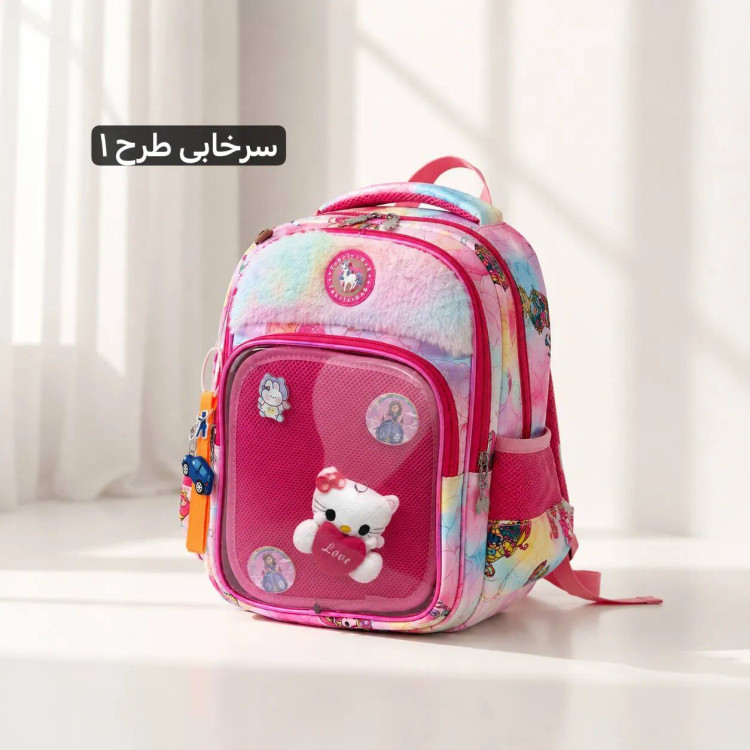 کوله پشتی طرحدار بچگانه و مدرسه ای ابعاد 40 در 35 سانتیمتر