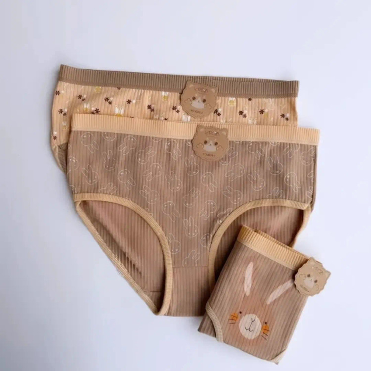 شورت عروسکی زنانه نخ پنبه لاروزا سایز XL پک 3 عددی