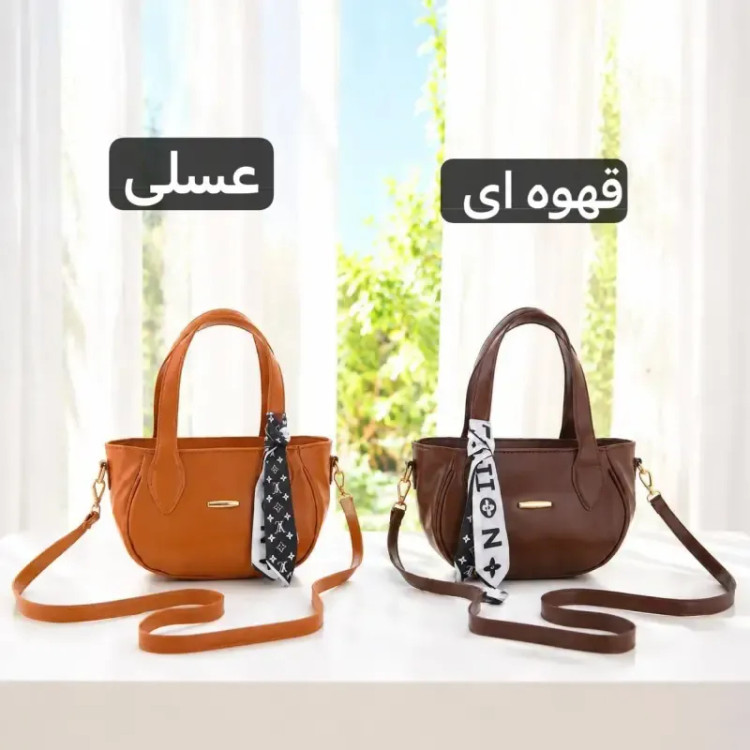 کیف زنانه چرم مصنوعی روزمره با بند بلند