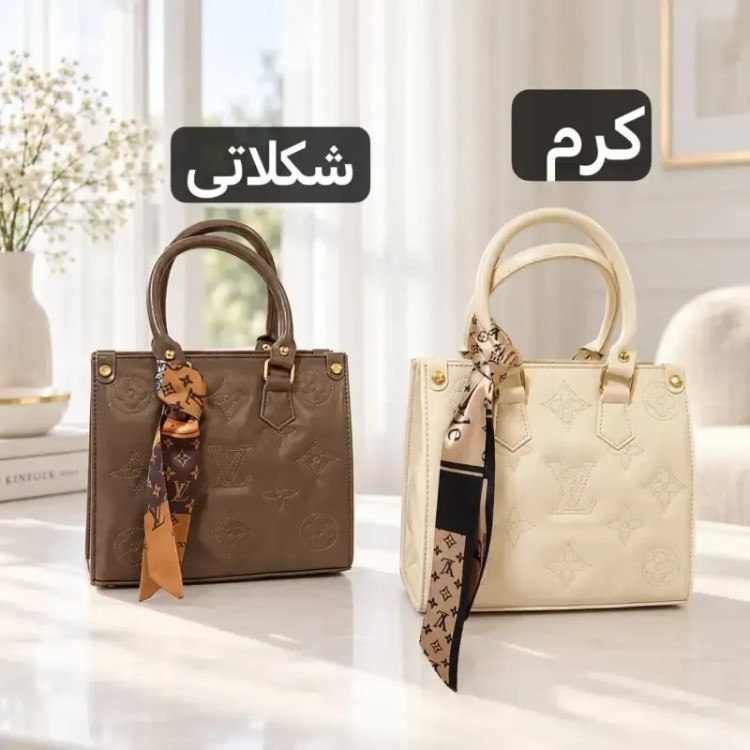 کیف دخترانه چرم مصنوعی روزمره و مجلسی ابعاد 24 در 21 سانتیمتر