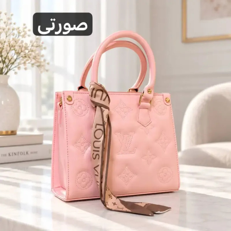 کیف دخترانه چرم مصنوعی روزمره و مجلسی ابعاد 24 در 21 سانتیمتر