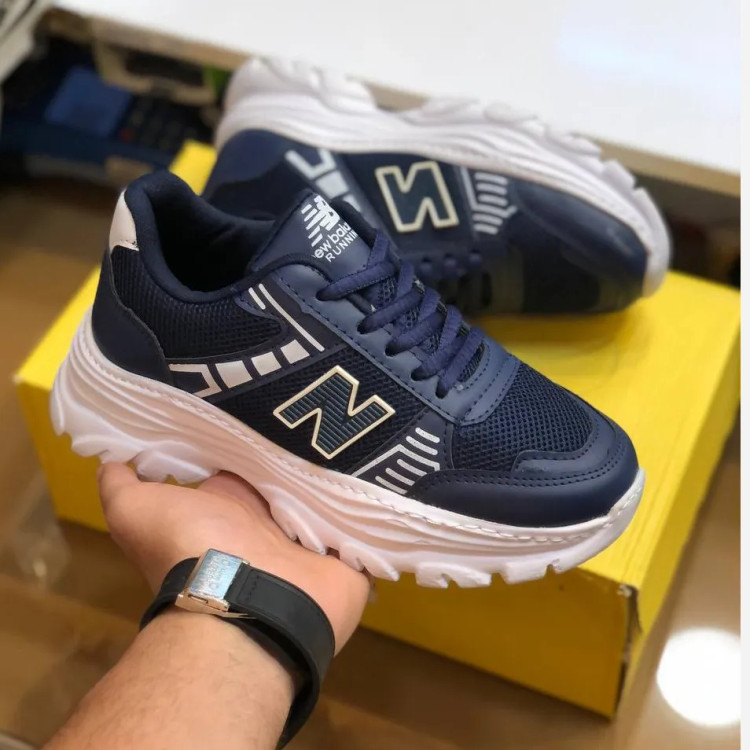 کفش اسپرت زنانه نیوبلانس طرح کنزو سورمهای رویه پارچه تنفسی زیره پیو سبک و ضد سایش