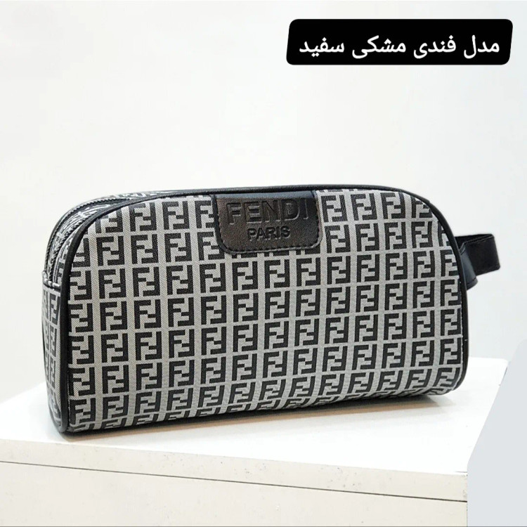 کیف دستی مردانه چرم صنعتی ضخیم دو خانه بند دستی