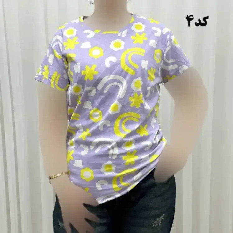تیشرت طرحدار H&M کد 1170 آبرفت و رنگ رفت ندارد چروک نمیشود سایزبندی کامل S تا XXXL